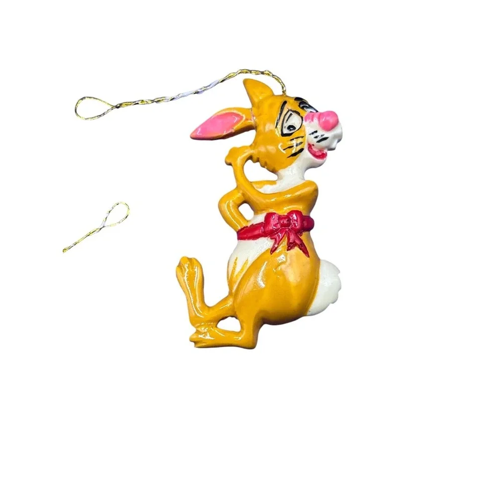 Vtg Disney Wooden Christmas‎ Ornaments Santa Mickey Pooh  3